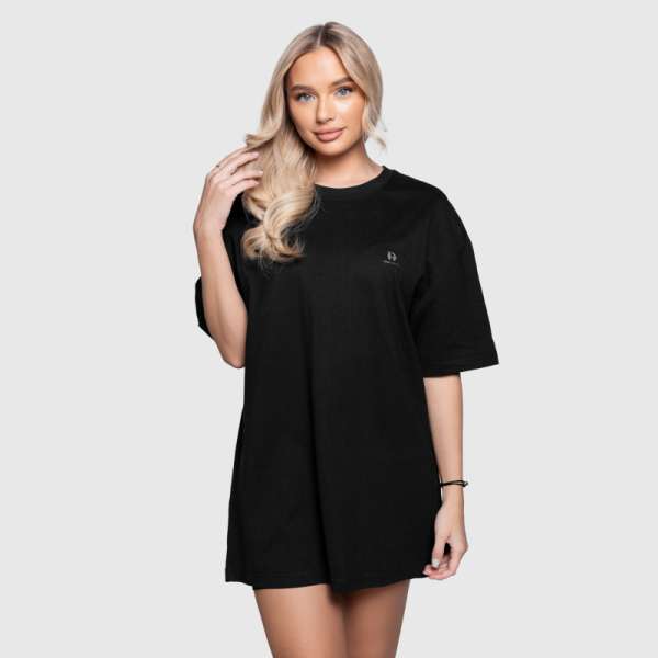 Női oversized póló Iron Aesthetics Boyfriend, fekete