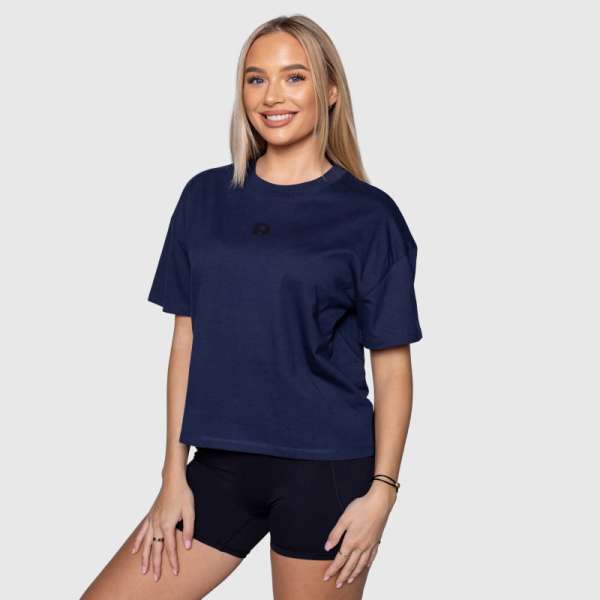 Női oversized póló Iron Aesthetics Easy Day, navy