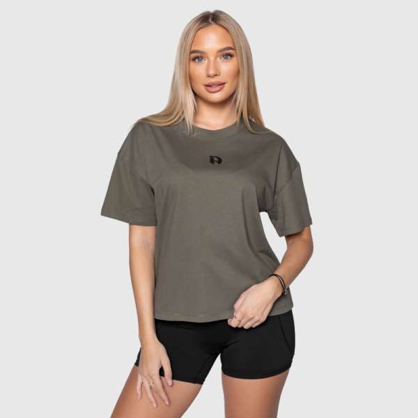 Női oversized póló Iron Aesthetics Easy Day, zöld