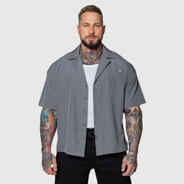 Oversized ing Iron Aesthetics Cuban, szürke