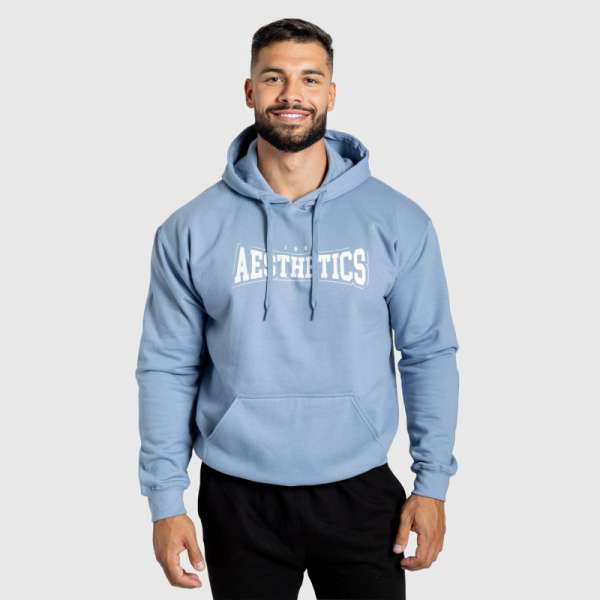 Férfi kapucnis pulóver Iron Aesthetics Frontline, kék