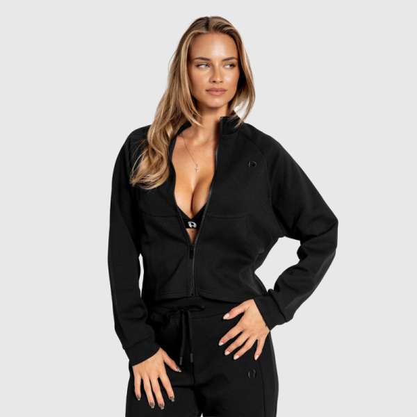 Női cipzáros pulcsi Iron Aesthetics Enigma, fekete