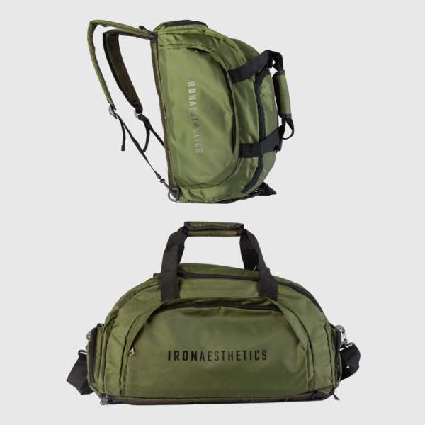 Sporttáska Iron Aesthetics FitKit 2in1, zöld