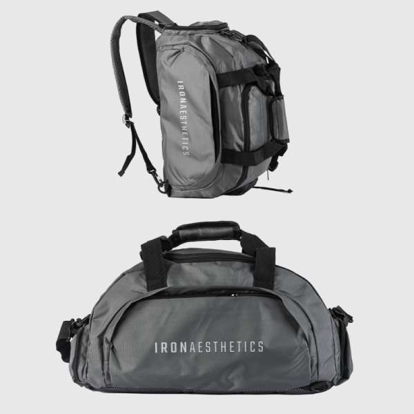Sporttáska Iron Aesthetics FitKit 2in1, szürke