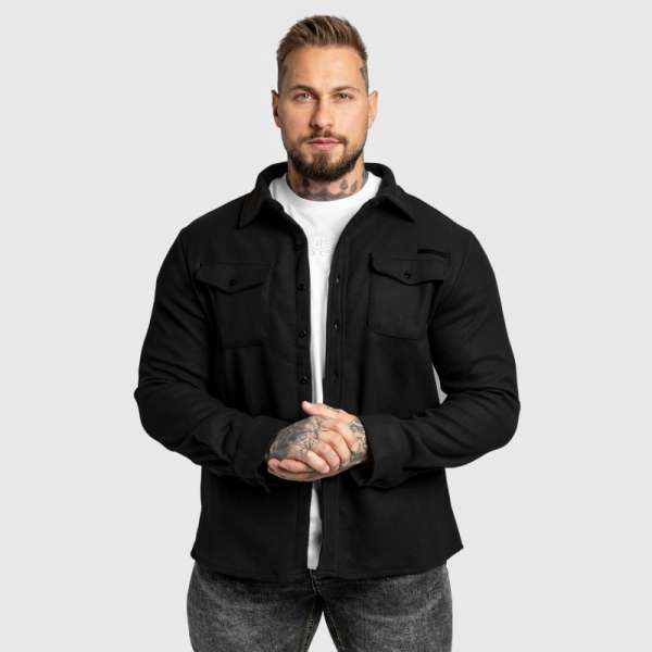 Férfi filc ing Iron Aesthetics Felted, fekete