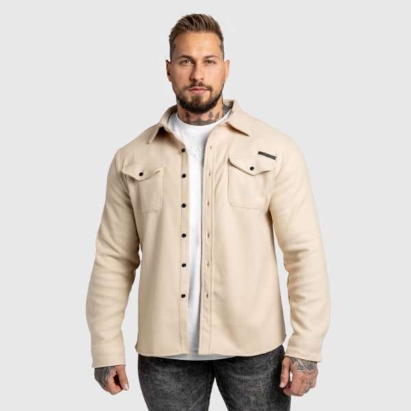 Férfi filc ing Iron Aesthetics Felted, apricot