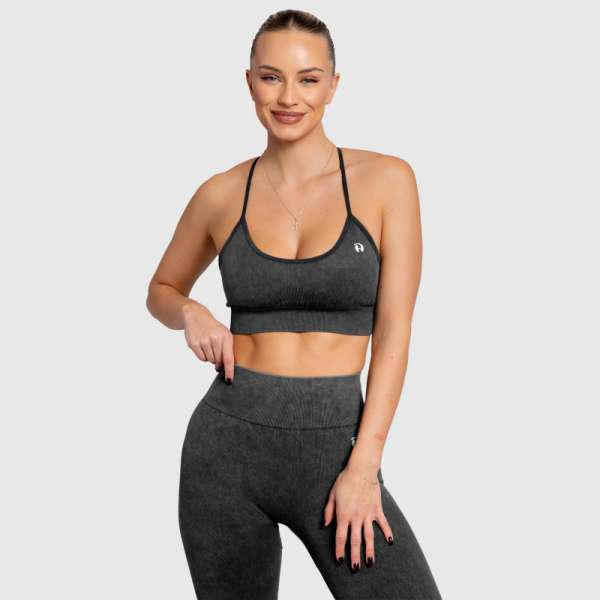 Női melltartó Iron Aesthetics Faded, washed black