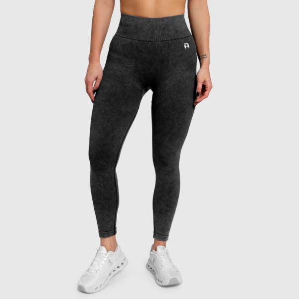 Női leggings Iron Aesthetics Faded, washed black