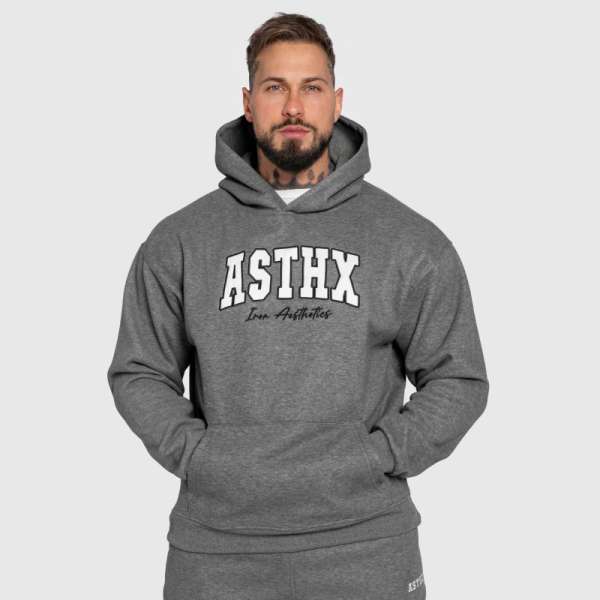 Oversized pulcsi Iron Aesthetics ASTHX, szürke