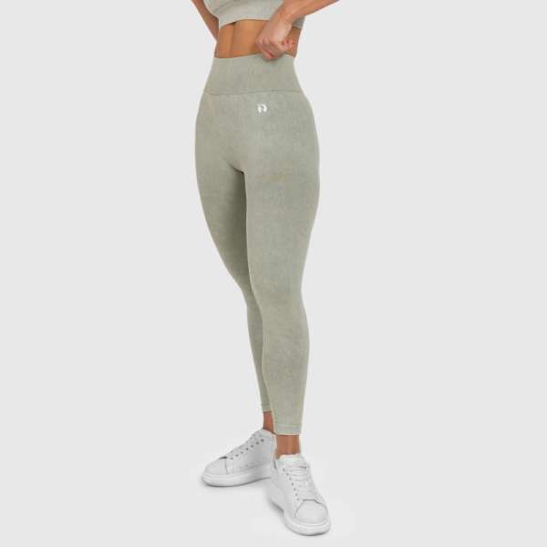 Női leggings Iron Aesthetics Faded, washed green