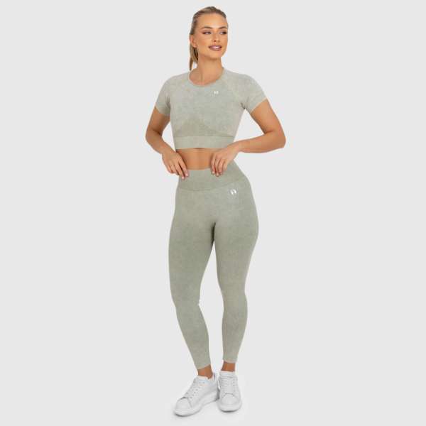 Fitness szett Iron Aesthetics Faded v1, washed green