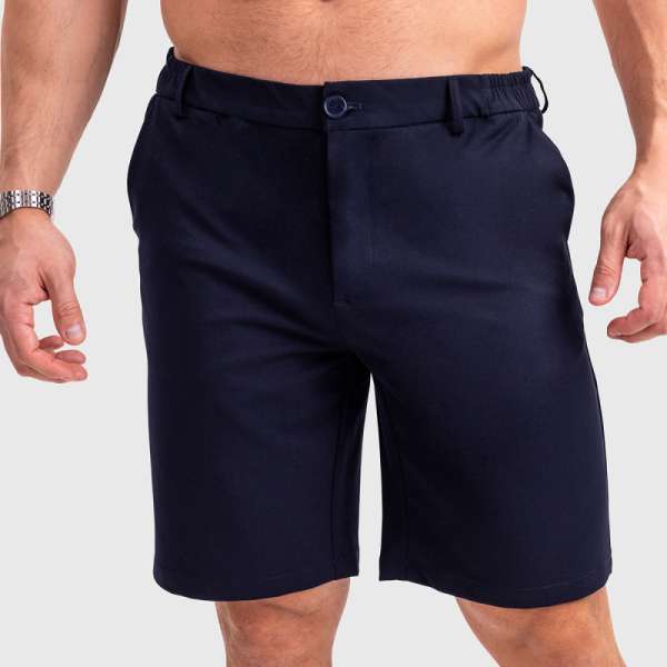 Férfi rövidnadrág Iron Aesthetics Chino Flex, navy