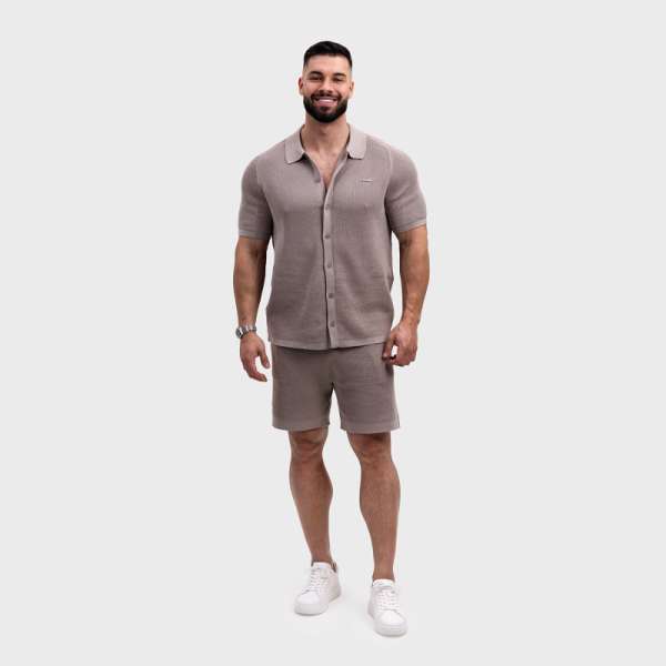 Férfi kötött szett Iron Aesthetics Vibe, bézs