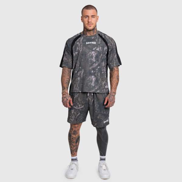 Férfi terepmintás szett Iron Aesthetics Camo tree, dark
