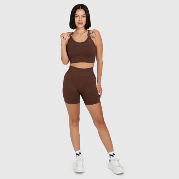 Női sportszett Iron Aesthetics Ultimate short, barna