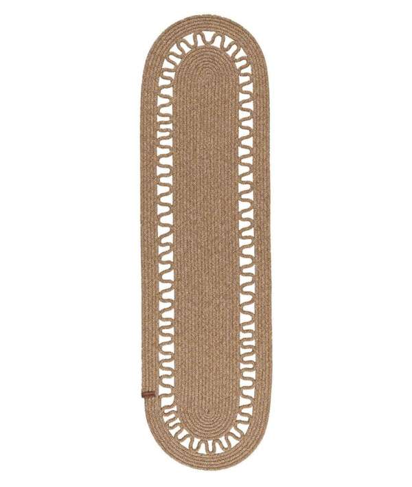 Asztali futó, fonott, természetes  - OVALINE1 - Butopêa