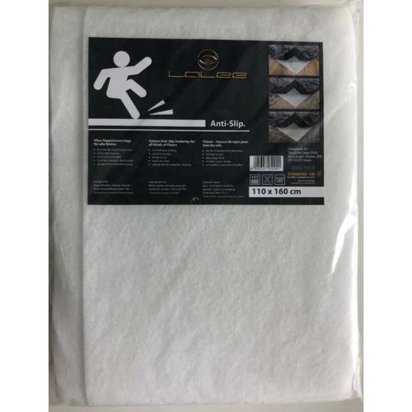 Csúszásgátló szőnyegalátét, fehér, poliészter, 150x230 cm - ANTIDERAP - Butopêa