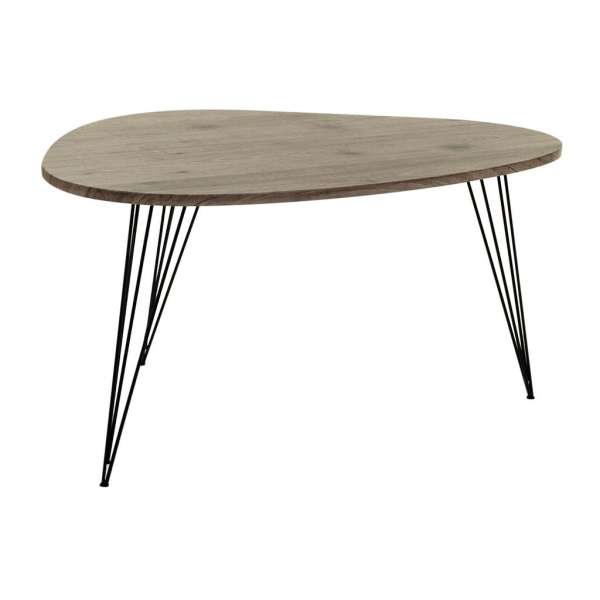 Dohánnyzóasztal, hajlított lábakkal, barna - MIA - Butopêa