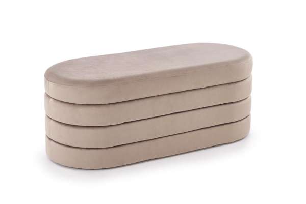 Tárolós pad, 110 cm, bézs - CITRONNIER - Butopêa