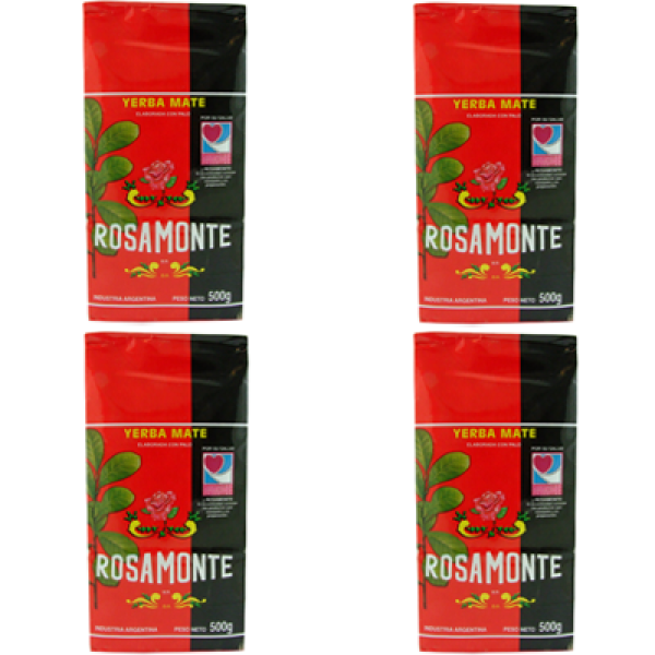 Mate Tea Rosamonte,  2 kg (4 x 500 g)