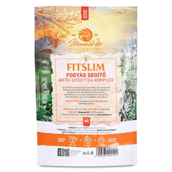 FITSLIM Fogyást segítő aktív gyógytea komplex • 80g