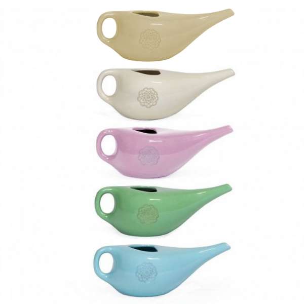 BODHI Neti Pot kerámia orrmosó kancsó mandalával Szín: zöld