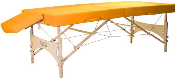 CLAP TZU Ayurveda Set összecsukható masszázságy Szín: narancs (siena)