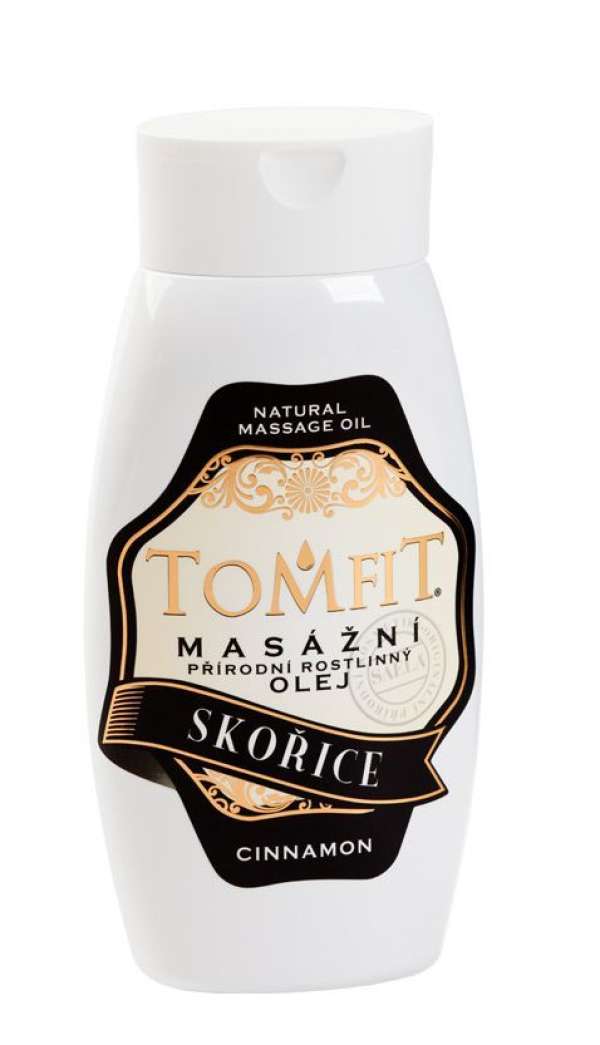 TOMFIT természetes növényi masszázs olaj - fahéj (250ml)