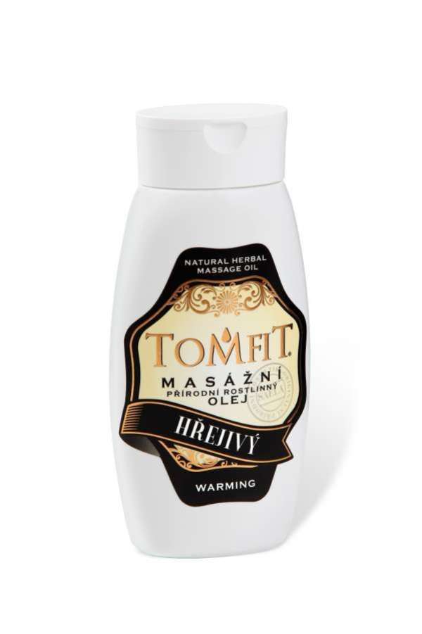 TOMFIT természetes növényi masszázs olaj - melegítő (250ml)