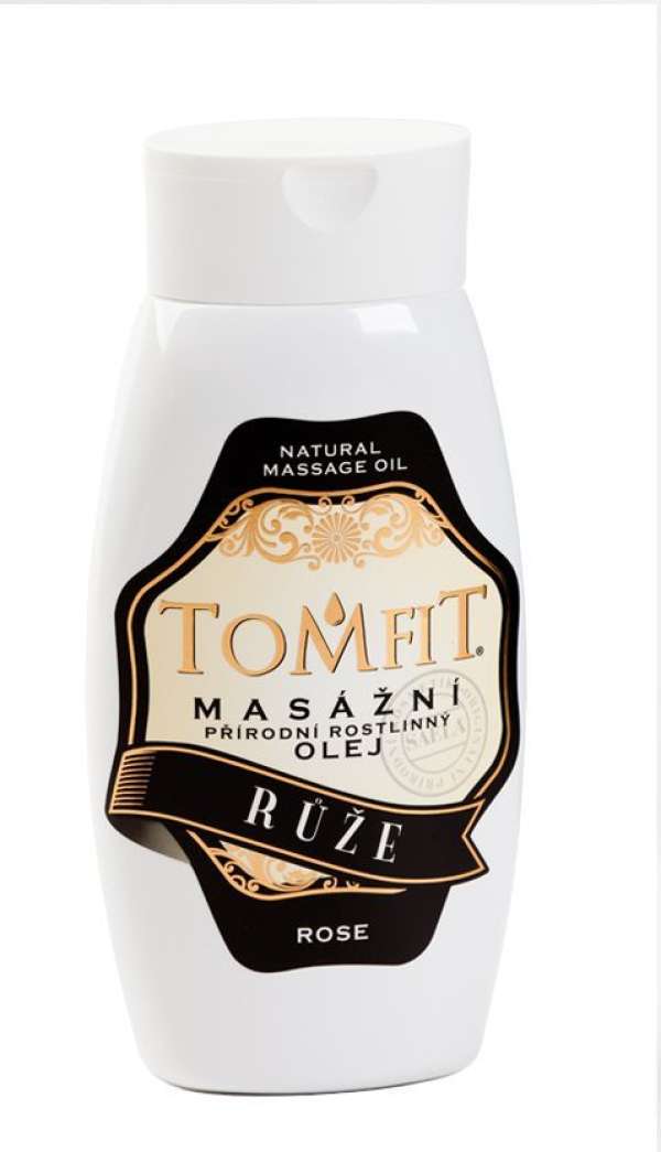 TOMFIT természetes növényi masszázs olaj - rózsa (250ml)