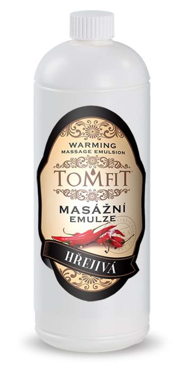 TOMFIT masszázs emulzió - melegítő (1000ml)