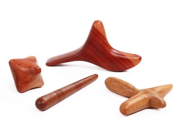 BODHI Thai masszázs kellékek fából, 4db