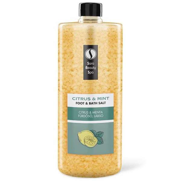 SARA BEAUTY SPA frissítő fürdő- és lábáztató só - Citrus Kiszerelés: 1320 g