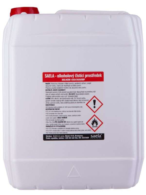 Saela - alkoholos felülettisztító Kiszerelés: 5 l