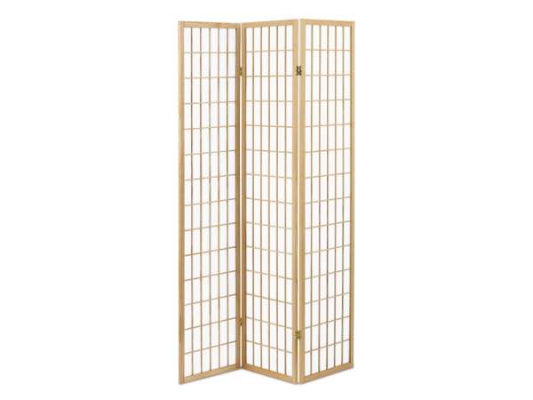 ACRON 3 részes fa paraván Szín: természetes