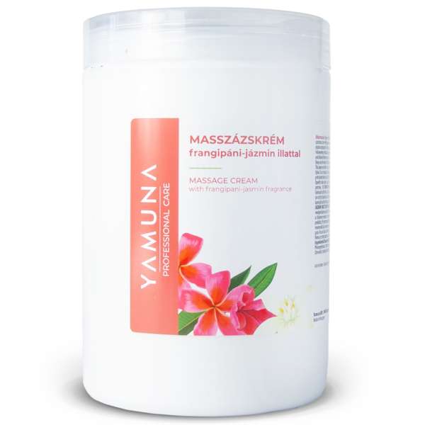Yamuna frangipáni-jázmin illatú zsíros masszázskrém 1000 ml