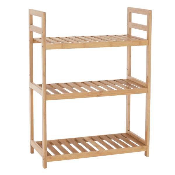 Kondela FIORE 1 bambusz polc, 3 szintes