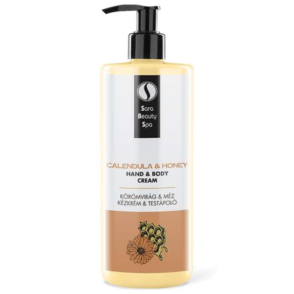 SARA BEAUTY SPA - Körömvirág & Méz masszázs krém kézre és lábra Kiszerelés: 500 ml