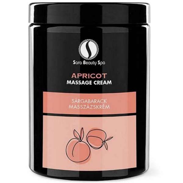 Sara Beauty Spa arc- és testmasszázs krém - Sárgabarack