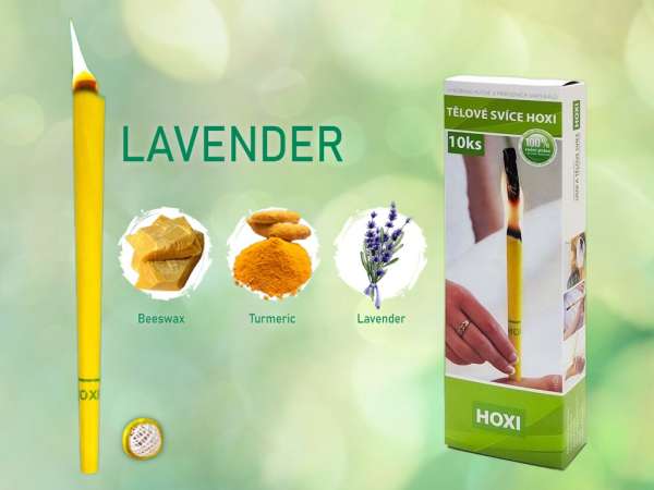 HOXI testgyertyák - Levendula