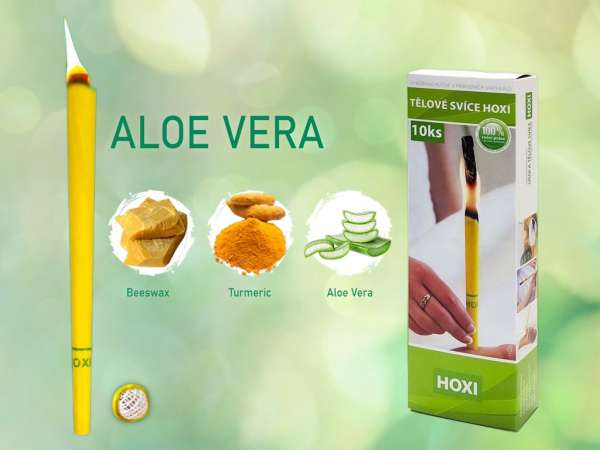 HOXI testgyertyák - Aloe Vera