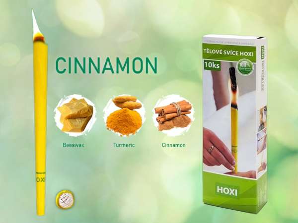 HOXI testgyertyák - Fahéj