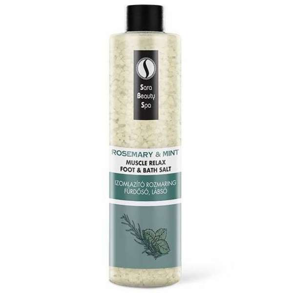 Sara Beauty Spa nyugtató fürdősó - Rozmaring-Wintergreen Kiszerelés: 330 g