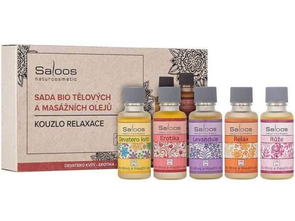 Saloos relaxációs varázslat - bio test- és masszázsolaj készlet