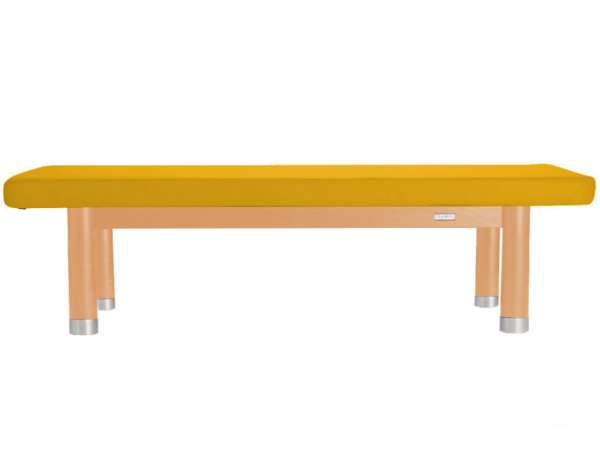 Luxus Thai masszázságy CLAP TZU Ambra Thai Tartozékok: tartozékok nélkül, Kárpit színe: PU - sárga (sun), Szerkezet színe: olajozott bükk