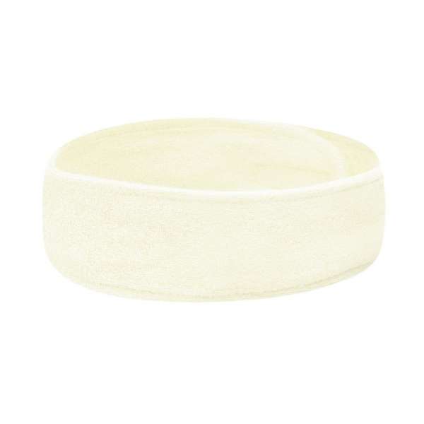 BEAUTYONE tépőzáras pamut kozmetikai fejpánt Szín: krém