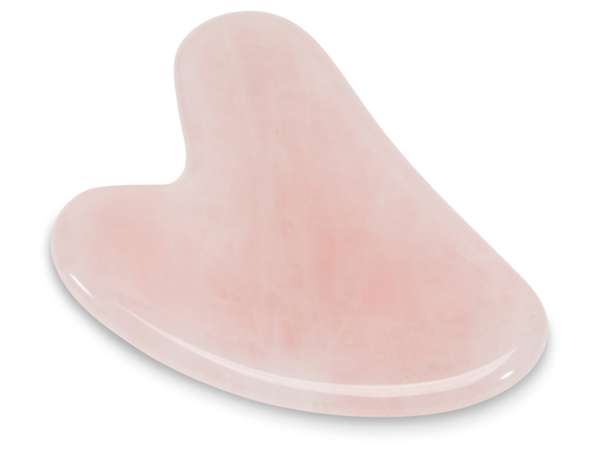 NonDolens® Gua Sha szív alakú masszázskő - Rózsakvarc