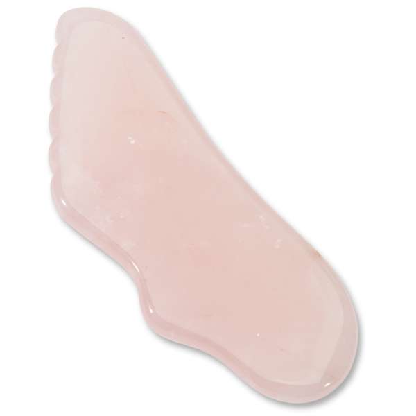 NonDolens® Gua Sha hullám alakú masszázskő - Rózsakvarc