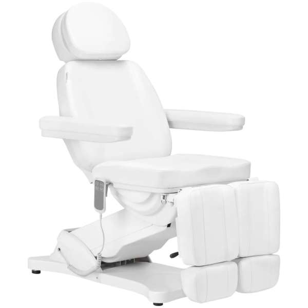 BeautyOne Sillon Classic 2 elektromos pedikűrös kezelőszék Szín: fehér
