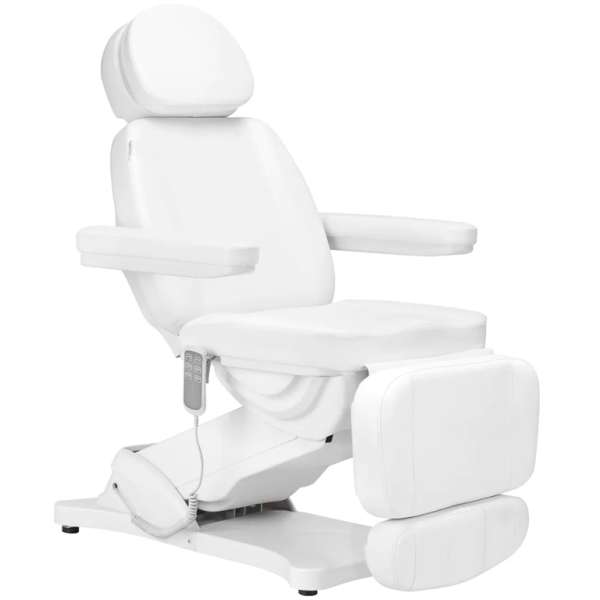 BeautyOne Sillon Classic 3 elektromos kozmetikai kezelőszék Szín: fehér